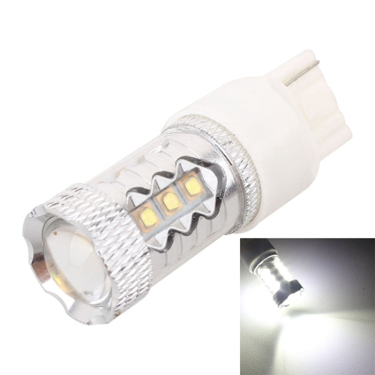 T20/7440 Single Wire 80W 800LM 6500K White Light 16-3535-LEDs Car Foglight, Constant Current , DC12-24V - In Car by buy2fix | Online Shopping UK | buy2fix