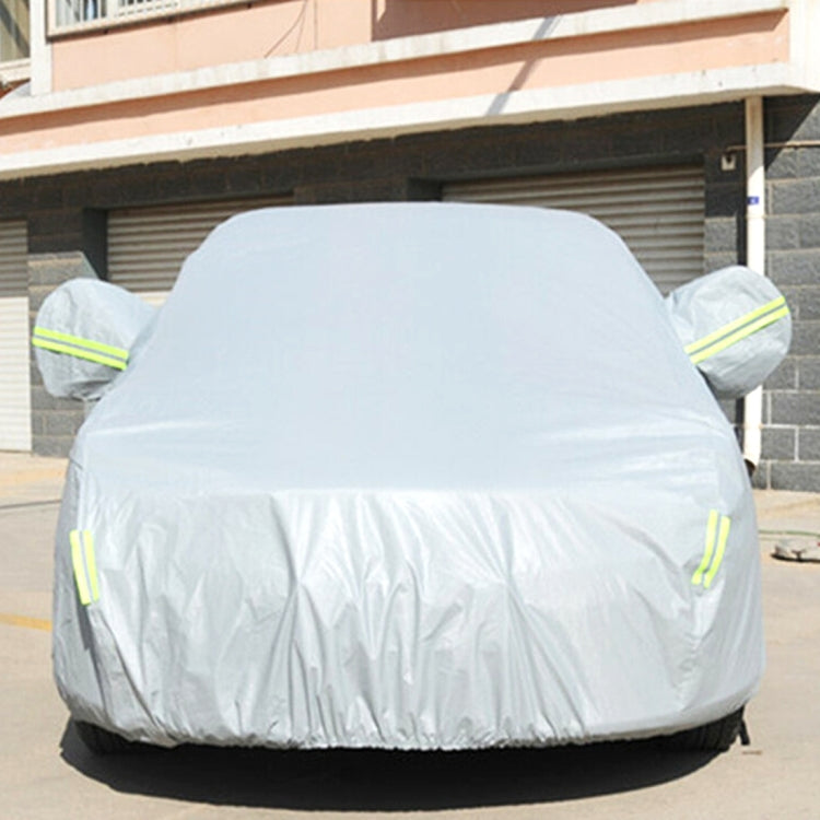 PEVA Anti-Dust Waterproof Sunproof Hatchback Car Cover with Warning Strips, Fits Cars up to 5.1m(199 inch) in Length - PE Material by buy2fix | Online Shopping UK | buy2fix