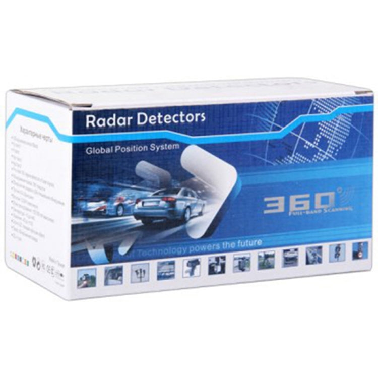 V7 Car Anti-Police Radar Detector 360 Protection Defense Laser Detection, Built-in Russian & English Voice Broadcast(Dark Blue) - Radar Detectors by buy2fix | Online Shopping UK | buy2fix