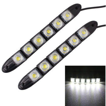 MZ 3W 2 PCS 160LM 6 LED SMD 5050 Flexible Snake LED Car Daytime Running Lights, DC 12V - In Car by buy2fix | Online Shopping UK | buy2fix