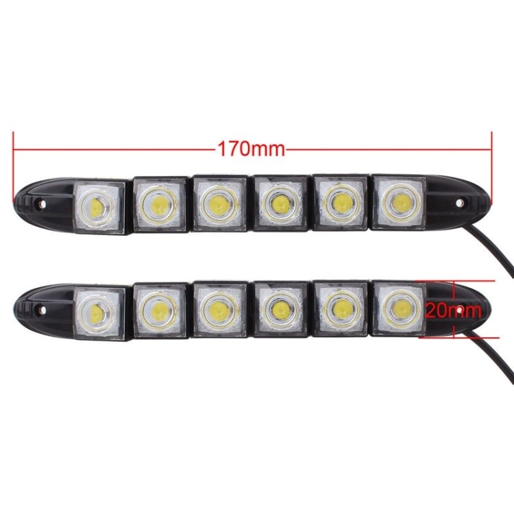 MZ 3W 2 PCS 160LM 6 LED SMD 5050 Flexible Snake LED Car Daytime Running Lights, DC 12V - In Car by buy2fix | Online Shopping UK | buy2fix