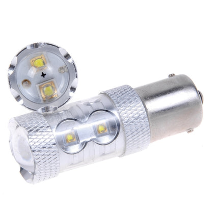 2PCS 1156/BA15S 650 Lumen 50W 10-3535-LEDs 6500K White Light Turn Signal Light, DC 12-24V - In Car by buy2fix | Online Shopping UK | buy2fix