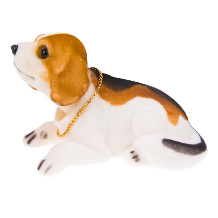 Universal Car Truck Lucky Beagle Dog Doll Shake Head Ornament Vehicle Decor Toy Piggy Bank, with Double Sided Tape - Ornaments by buy2fix | Online Shopping UK | buy2fix