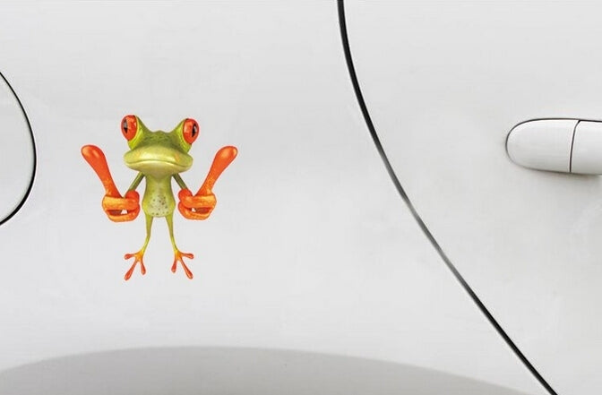 Frog Pattern Car Sticker, Size: 15.5x12.5 cm - Decorative Sticker by buy2fix | Online Shopping UK | buy2fix