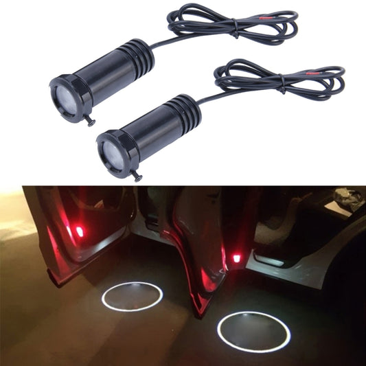 Car Door LED Laser Welcome Decorative Light, LED Laser for Ford Logo (Pair)(Black) - Door Lights by buy2fix | Online Shopping UK | buy2fix