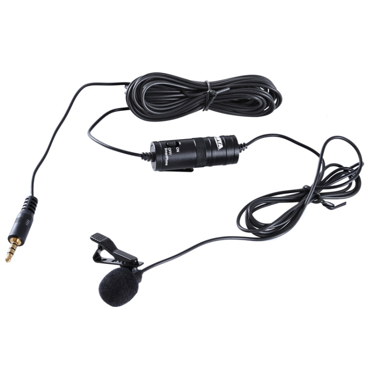 Boya BY-M1 Mini Lavalier Microphone(Black) - Camera Microphone by BOYA | Online Shopping UK | buy2fix