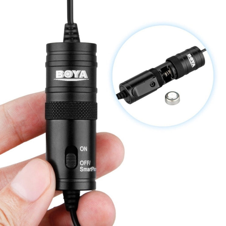 Boya BY-M1 Mini Lavalier Microphone(Black) - Camera Microphone by BOYA | Online Shopping UK | buy2fix