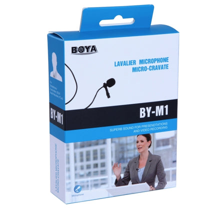 Boya BY-M1 Mini Lavalier Microphone(Black) - Camera Microphone by BOYA | Online Shopping UK | buy2fix