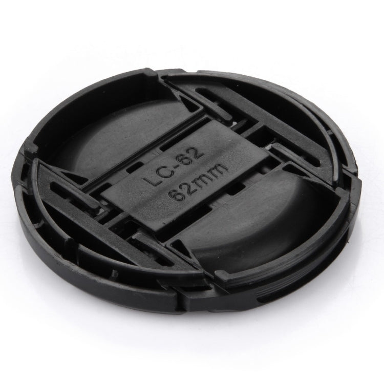 62mm Center Pinch Camera Lens Cap(Black) - Lens Cap by buy2fix | Online Shopping UK | buy2fix