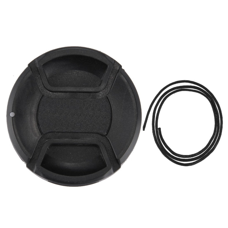 62mm Center Pinch Camera Lens Cap(Black) - Lens Cap by buy2fix | Online Shopping UK | buy2fix