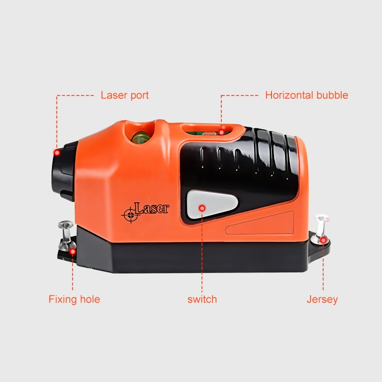 Laser Straight level meter(Orange) - Consumer Electronics by buy2fix | Online Shopping UK | buy2fix