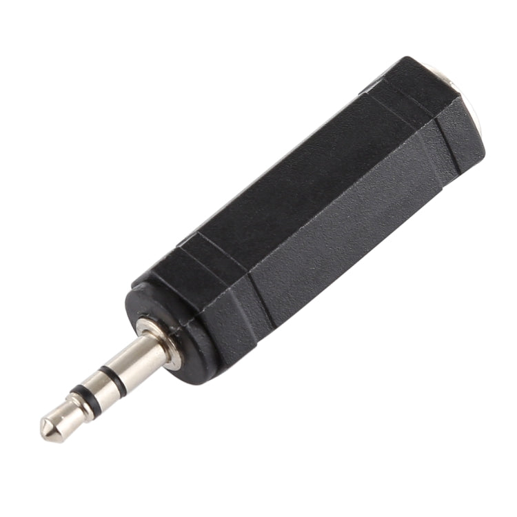 3.5mm Plug to 6.35mm Stereo Jack Adaptor Socket Adapter(Black) - Audio Adapter by buy2fix | Online Shopping UK | buy2fix