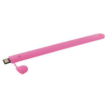 Silicone Bracelet USB Flash Disk with 32GB Memory(Pink) - USB Flash Drives by buy2fix | Online Shopping UK | buy2fix