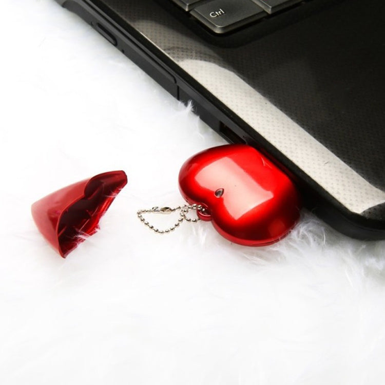 2GB Heart style USB Flash Disk(Red) - USB Flash Drives by buy2fix | Online Shopping UK | buy2fix