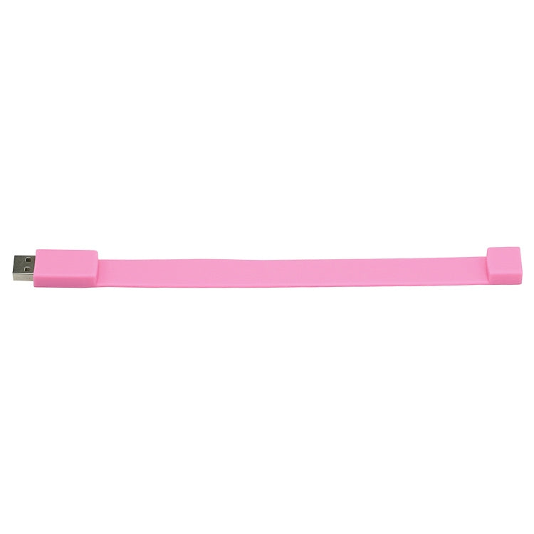 2GB Silicon Bracelets USB 2.0 Flash Disk(Pink) - USB Flash Drives by buy2fix | Online Shopping UK | buy2fix