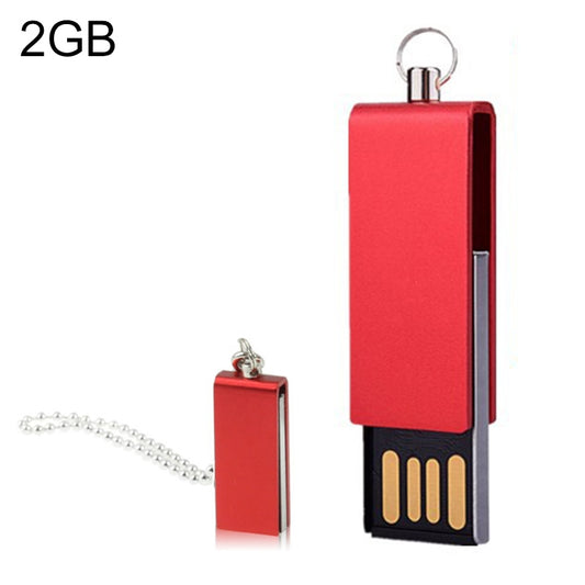 Mini Rotatable USB Flash Disk (2GB), Red - USB Flash Drives by buy2fix | Online Shopping UK | buy2fix