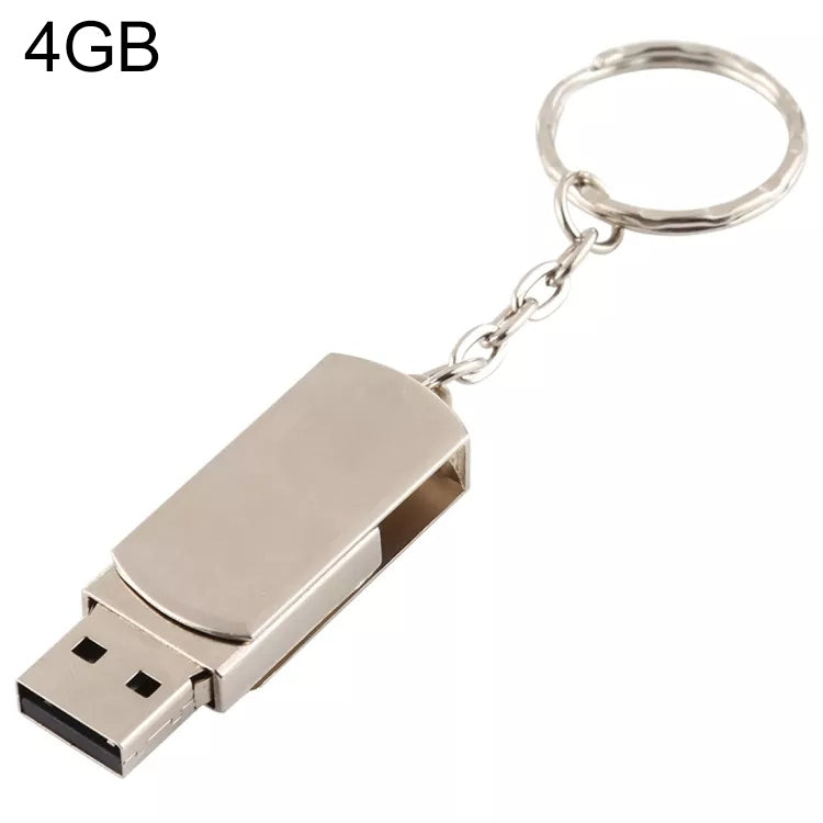 Metal Series Mini USB 2.0 Flash Disk with Keychain (4GB) - USB Flash Drives by buy2fix | Online Shopping UK | buy2fix