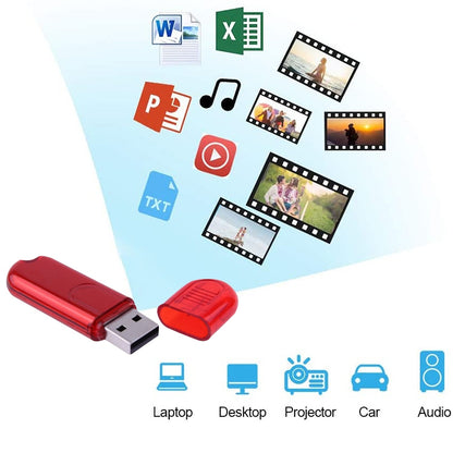 16GB USB Flash Disk(Red) - USB Flash Drives by buy2fix | Online Shopping UK | buy2fix