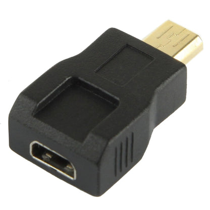 Gold Plated Micro HDMI Male to Micro HDMI Female Adapter(Black) -  by buy2fix | Online Shopping UK | buy2fix