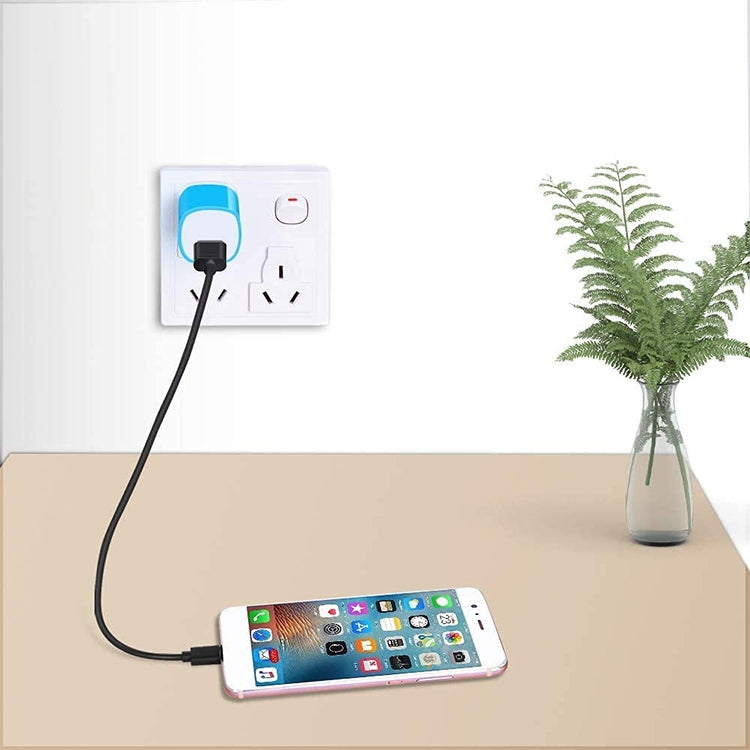 US Plug USB Charger(Dark Blue) - Apple Accessories by buy2fix | Online Shopping UK | buy2fix