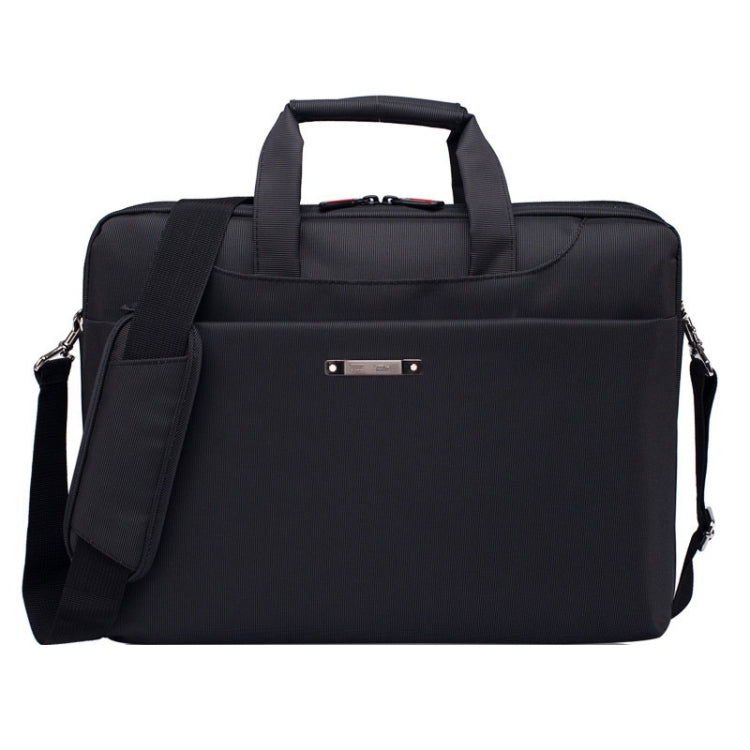 15.6 inch Portable One Shoulder Waterproof Nylon Laptop Bag, Black (301#)(Black) - 15.6 - 17 inch by buy2fix | Online Shopping UK | buy2fix