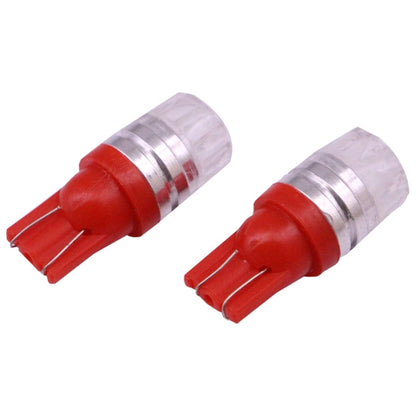 2 PCS T10 1.5W 60LM 1 LED Red COB LED Brake Light for Vehicles, DC12V(Red) - Instrument Lights by buy2fix | Online Shopping UK | buy2fix