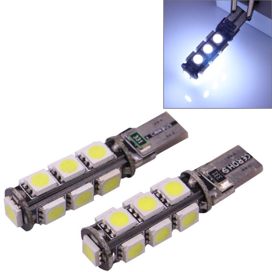 2 PCS T10 2.5W White 13 LED 5050 SMD CANBUS Car Signal Light Bulb - In Car by buy2fix | Online Shopping UK | buy2fix