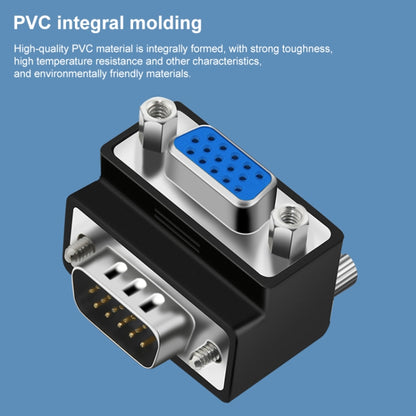 90 Degree VGA 15 Pin Male to Female Right Angle Adapter -  by buy2fix | Online Shopping UK | buy2fix