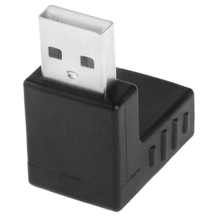 USB 2.0 AM to AF Adapter with 90 Degree Angle(Black) -  by buy2fix | Online Shopping UK | buy2fix