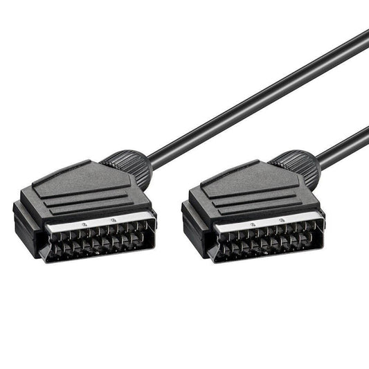 20 Pin SCART to SCART Lead Cable for DVD/HDTV/AV/TV, Cable Length: 1.5m -  by buy2fix | Online Shopping UK | buy2fix