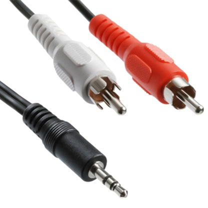 Good Quality Jack 3.5mm Stereo to RCA Male Audio Cable, Length: 5m - RCA Cable by buy2fix | Online Shopping UK | buy2fix