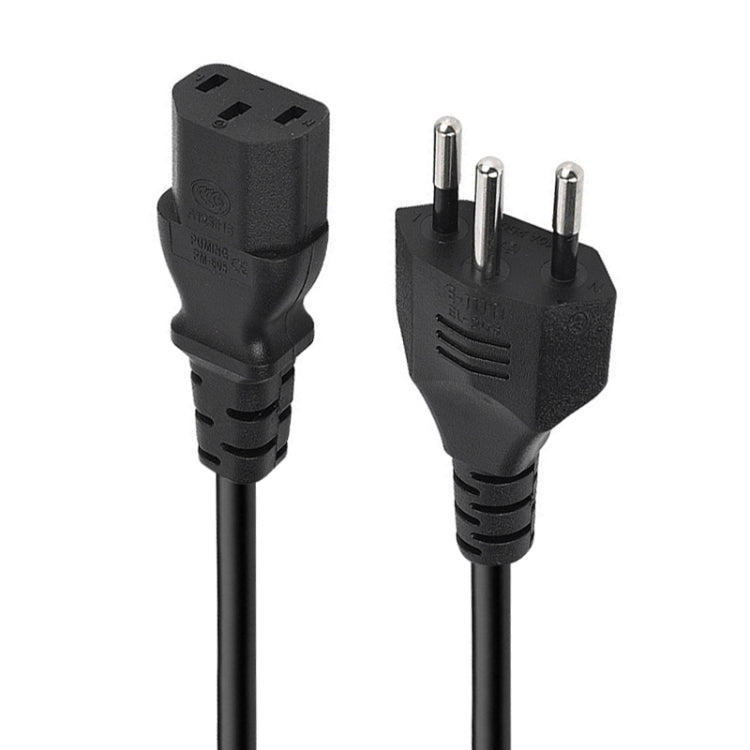 3 Prong Style Brazil AC Power Cord, Length: 1.2m ( OD5.5 ) - Computer & Networking by buy2fix | Online Shopping UK | buy2fix