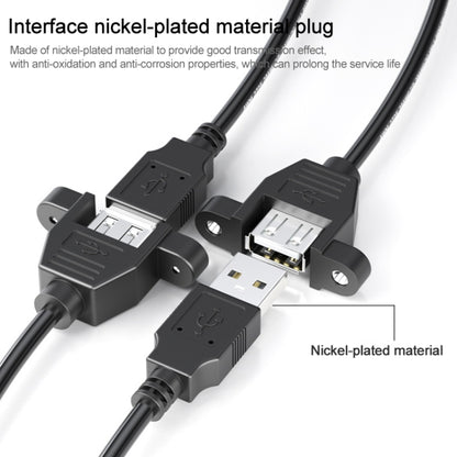 USB 2.0 AM to AF Mount Panel Cable, Length: 90cm - USB Cable by buy2fix | Online Shopping UK | buy2fix