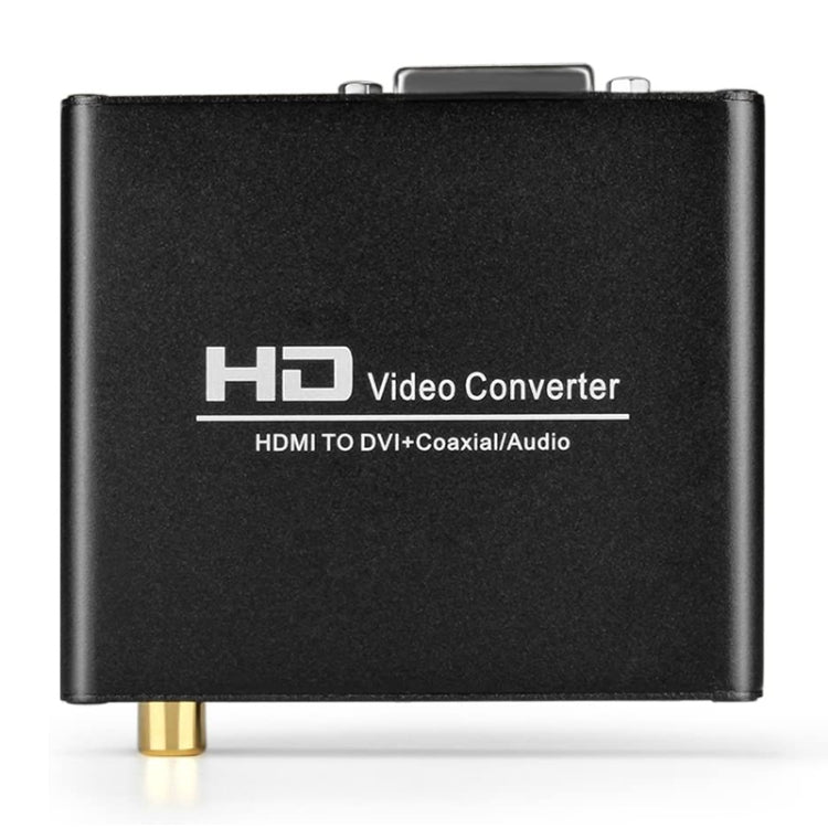 HDV-339 Full HD HDMI to DVI + Digital Coax / Analog Stereo Audio Converter Adapter(Black) - Converter by buy2fix | Online Shopping UK | buy2fix