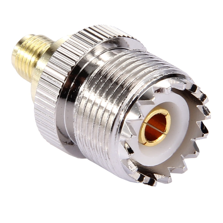 Coaxial SMA Female to UHF Female Adapter(Silver) - Connectors by buy2fix | Online Shopping UK | buy2fix