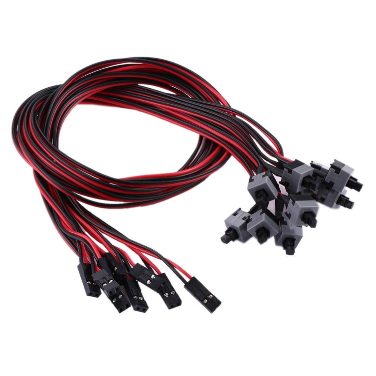 10 PCS Computer Chassis Power Switch Cable - Power Cord by buy2fix | Online Shopping UK | buy2fix