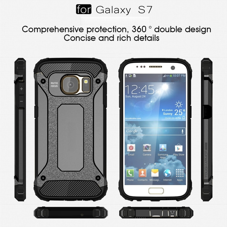 For Galaxy S7 / G930 Tough Armor TPU + PC Combination Case (Black) - Galaxy Phone Cases by buy2fix | Online Shopping UK | buy2fix