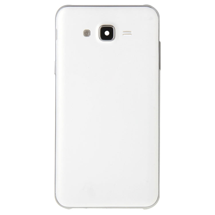 For Galaxy J7 Full Housing Cover (Middle Frame Bezel + Battery Back Cover) (White) - Galaxy J Series Parts by buy2fix | Online Shopping UK | buy2fix