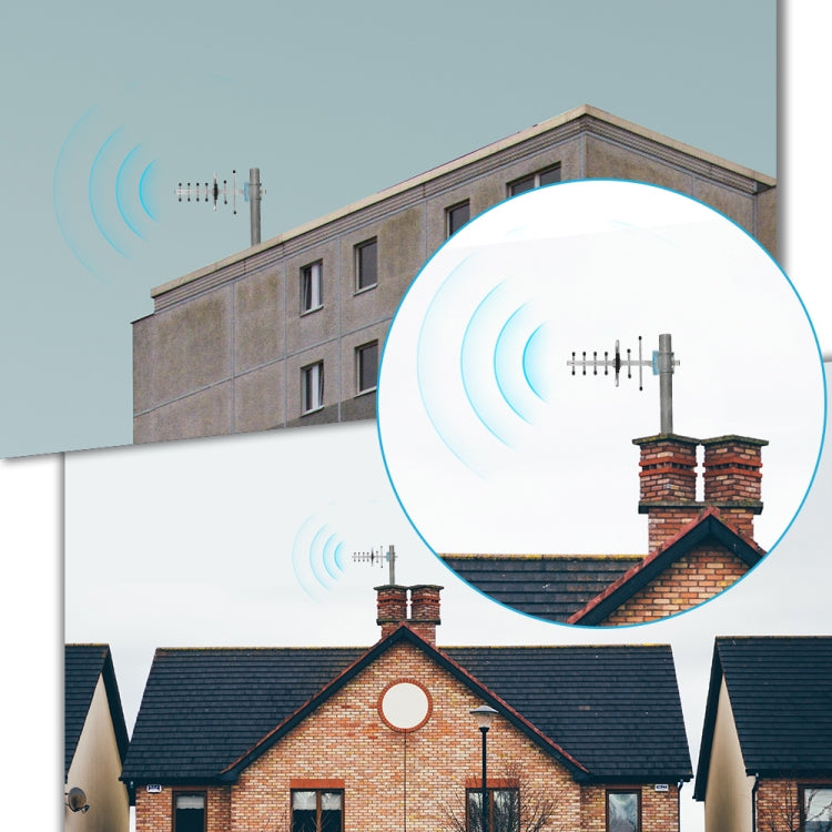 824-960MHZ GSM Yagi Antenna 12 dBi N Male Connector, Cable Length: 10m - Security by buy2fix | Online Shopping UK | buy2fix