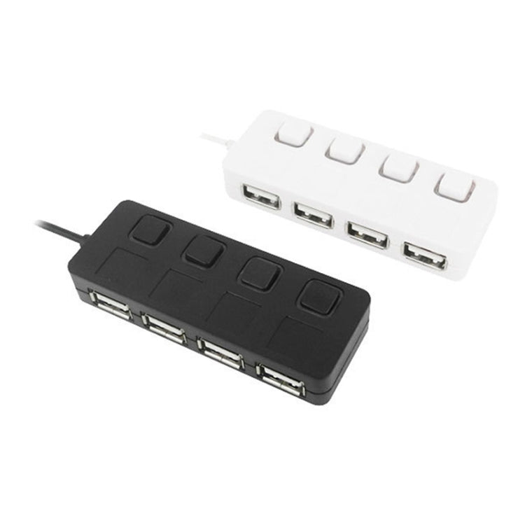 4 Ports USB 2.0 HUB with 4 Switch(Black) - Computer & Networking by buy2fix | Online Shopping UK | buy2fix