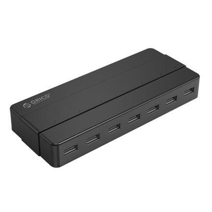 Orico H7928-U2-V1 Desktop 7 Ports USB 2.0 HUB with Power Adapter(Black) - USB 2.0 HUB by ORICO | Online Shopping UK | buy2fix