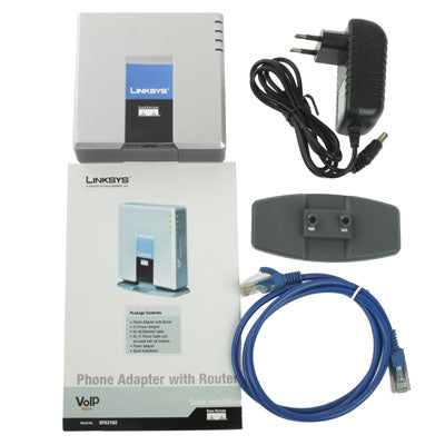 Unlocked LINKSYS SPA2102 VOIP PSTN Phone Adapter with 2x FXS + WAN Port - VoIP Gateway by buy2fix | Online Shopping UK | buy2fix