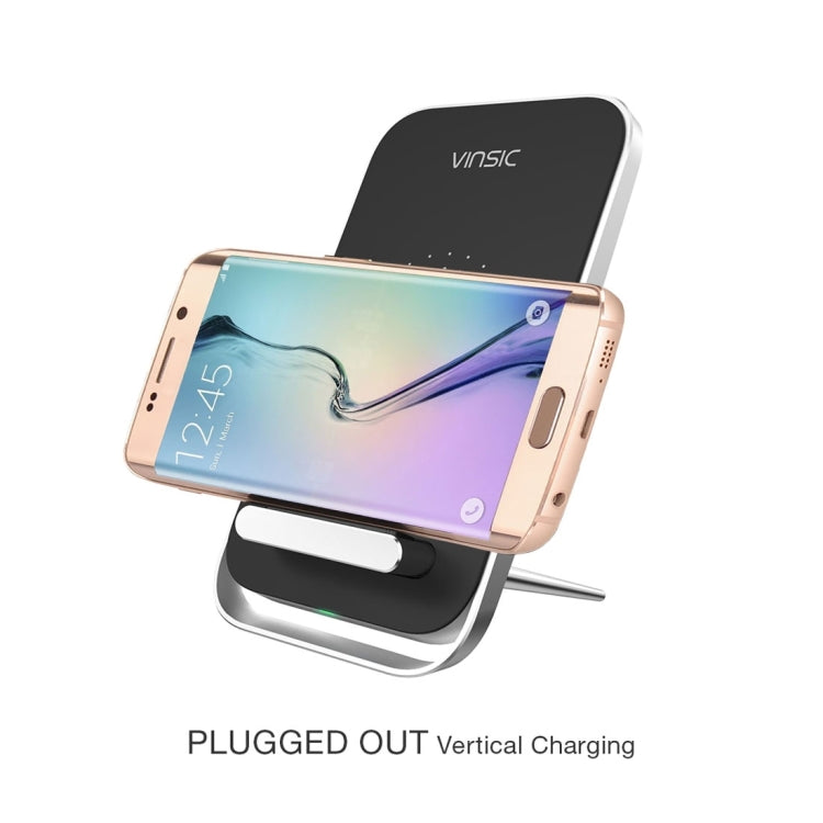 Vinsic Output 5V 1A Qi Standard Wireless Charger Fast Charger - Wireless Charger by VINSIC | Online Shopping UK | buy2fix