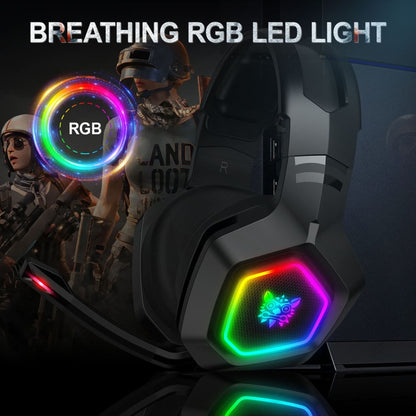 ONIKUMA K10 Computer Games Wired Headset with RGB LED Light - Multimedia Headset by ONIKUMA | Online Shopping UK | buy2fix