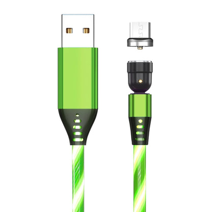 2.4A USB to Micro USB 540 Degree Bendable Streamer Magnetic Data Cable, Cable Length: 1m (Green) - Mobile Accessories by buy2fix | Online Shopping UK | buy2fix