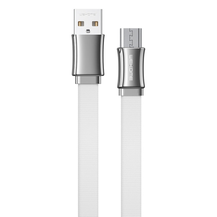 WK WDC-139 3A USB to Micro USB King Kong Series Data Cable (White) - Micro USB Cable by WK | Online Shopping UK | buy2fix