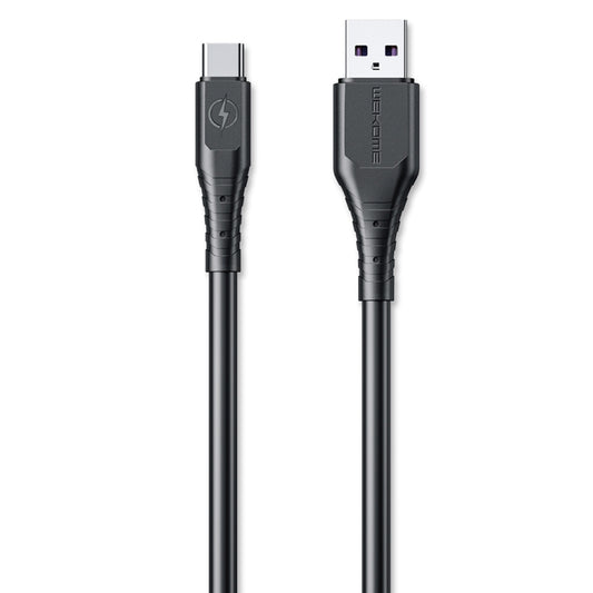 WK WDC-152 6A Type-C / USB-C Fast Charging Data Cable, Length: 1m(Black) - USB-C & Type-C Cable by WK | Online Shopping UK | buy2fix