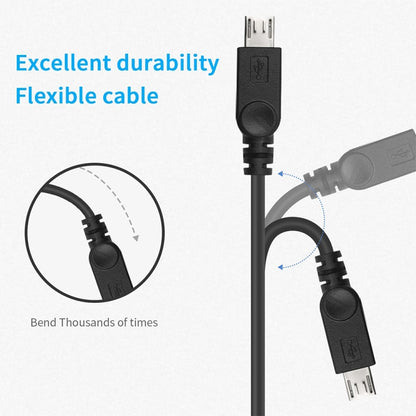 USB-C / Type-C Female to 2 x Micro USB Male Adapter Y Cable, Total Length: about 30cm - Multifunctional Cable by buy2fix | Online Shopping UK | buy2fix