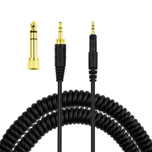 ZS0088 For Audio-Technica ATH-M50X / ATH-M40X Spring Headset Audio Cable, Cable Length: 1.4m-3m - Headset Accessories by buy2fix | Online Shopping UK | buy2fix