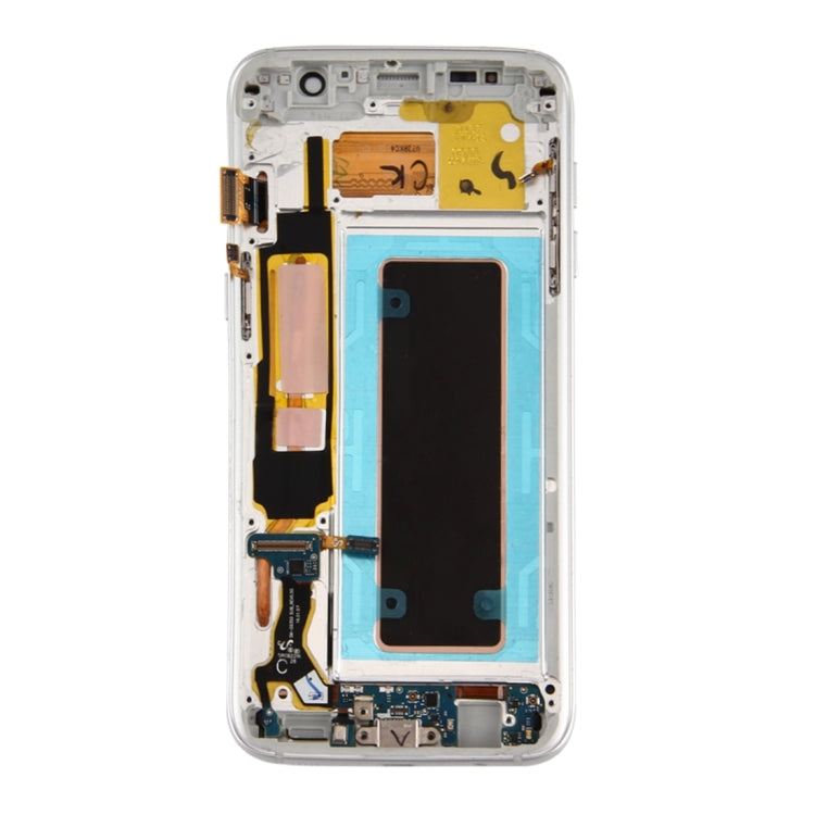 Original LCD Screen and Digitizer Full Assembly with Frame & Charging Port Board & Volume Button & Power Button For Galaxy S7 Edge / G935F(Silver) - Galaxy S Series Parts by buy2fix | Online Shopping UK | buy2fix